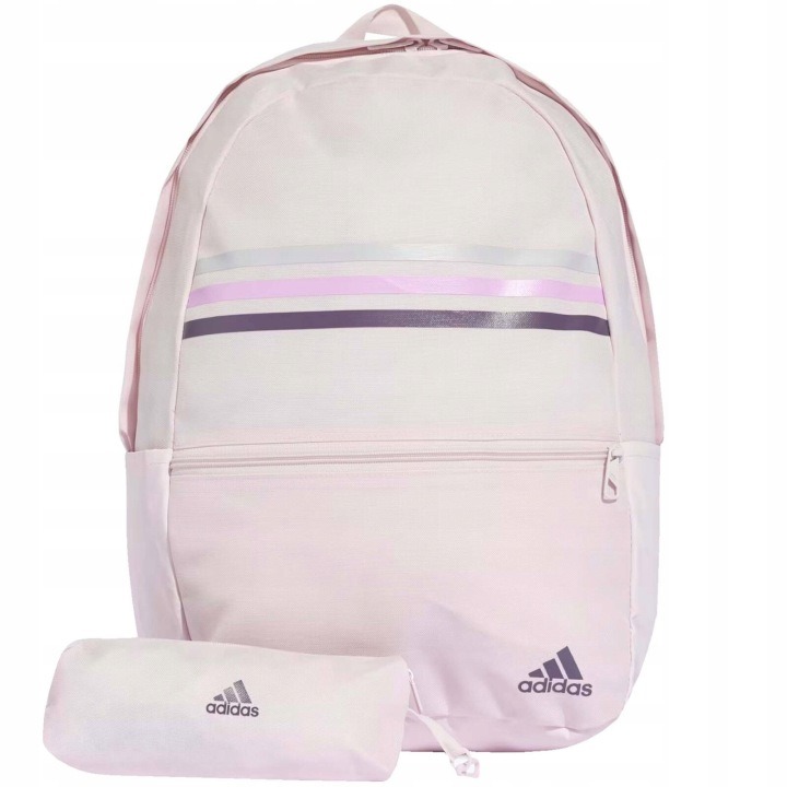 Adidas Classic 3S PC IR9837 ružový batoh s peračníkom – 27,75 l školský a športový batoh