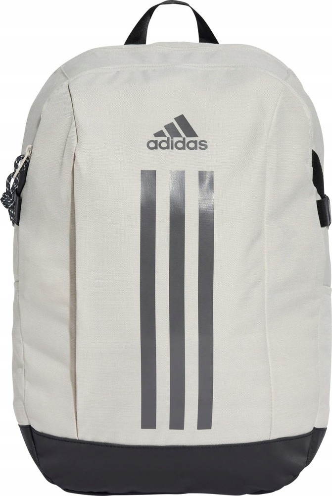 Adidas mestský školský batoh béžový – dvojkomorový batoh A4 so spevneným chrbtom a kompresnými popruhmi