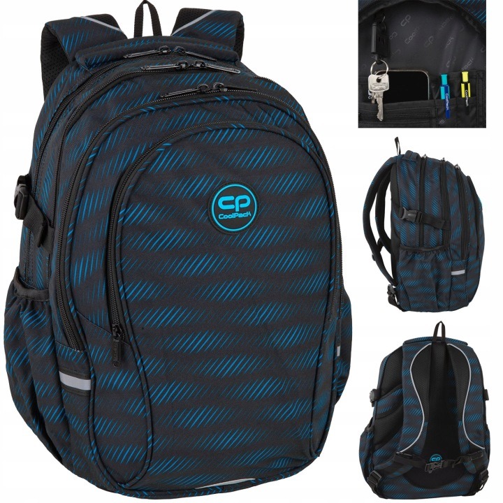 CoolPack Factor Blumeh školský set 2v1 pre mládež – batoh 17" a tubový peračník s organizérom