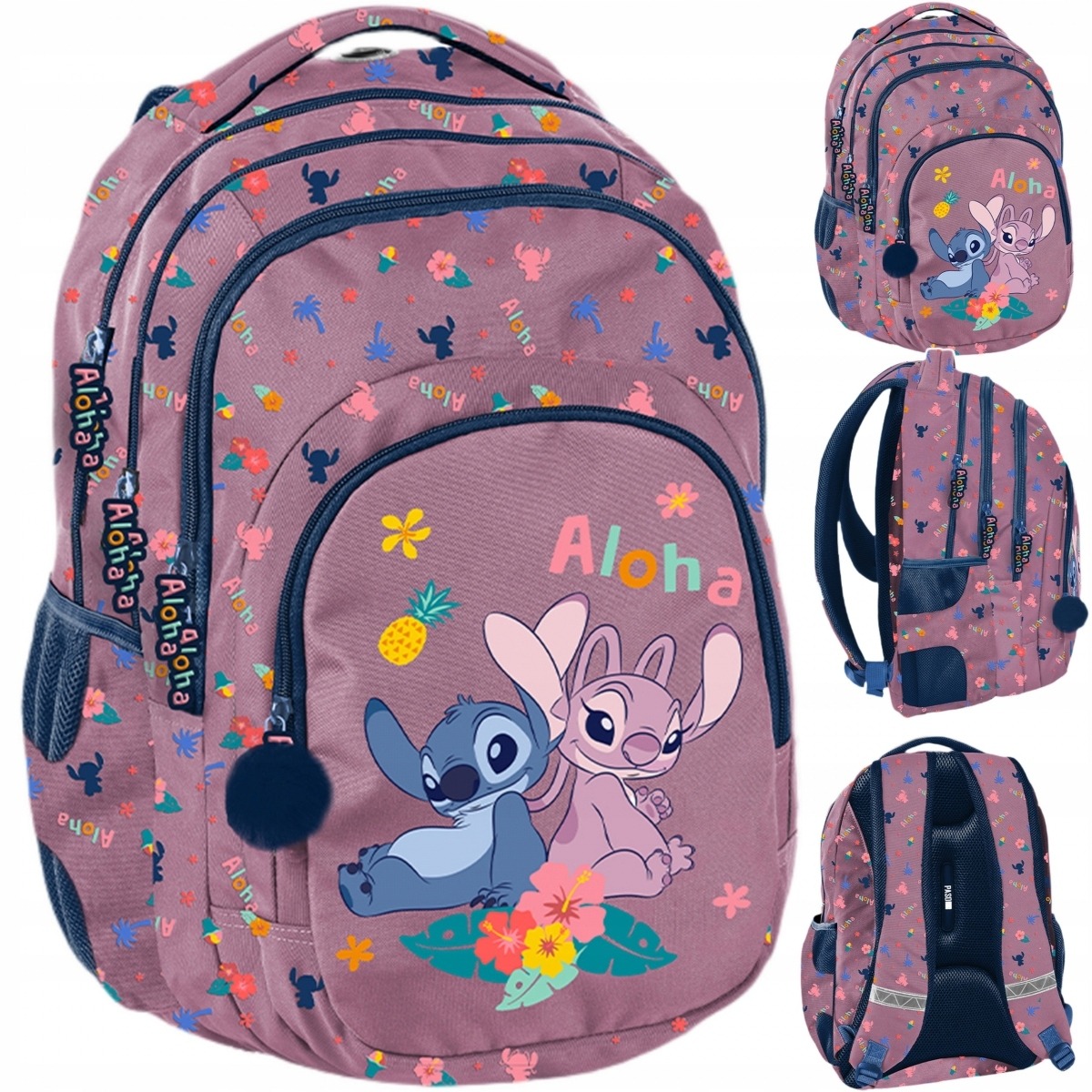 Paso Disney Stitch školský batoh pre dievčatá 4.–6. ročník DS26VV-276