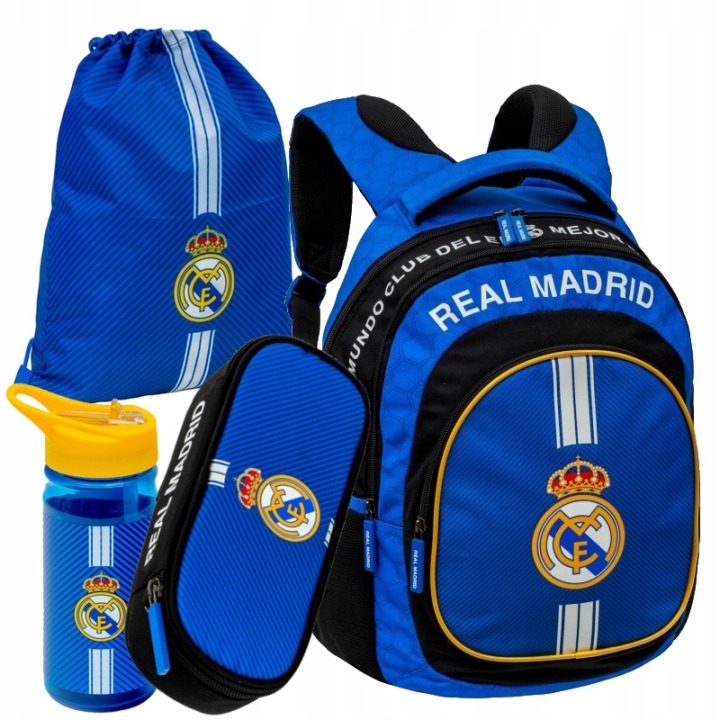 Astrabag Real Madrid Young školský set 4v1 – batoh, peračník, fľaša 450 ml a taška na tréning