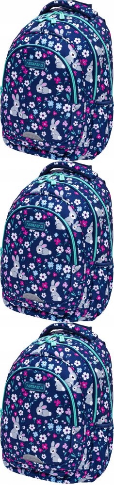 Štýlový trojkomorový detský batoh Astra Astrabag Baby Bunny AB330 20l