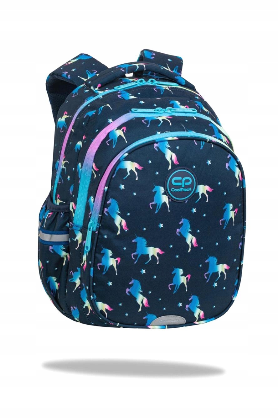 Dvojkomorový batoh Coolpack Jerry s motívom modrého jednorožca