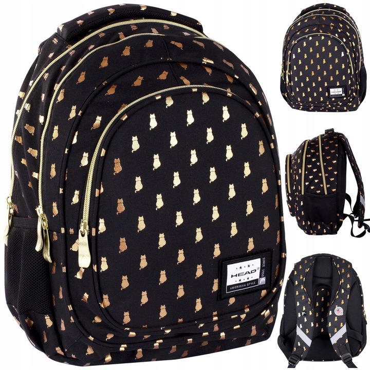 Školský batoh Head AB330 Golden Kitty pre žiakov 1.-3. ročníka