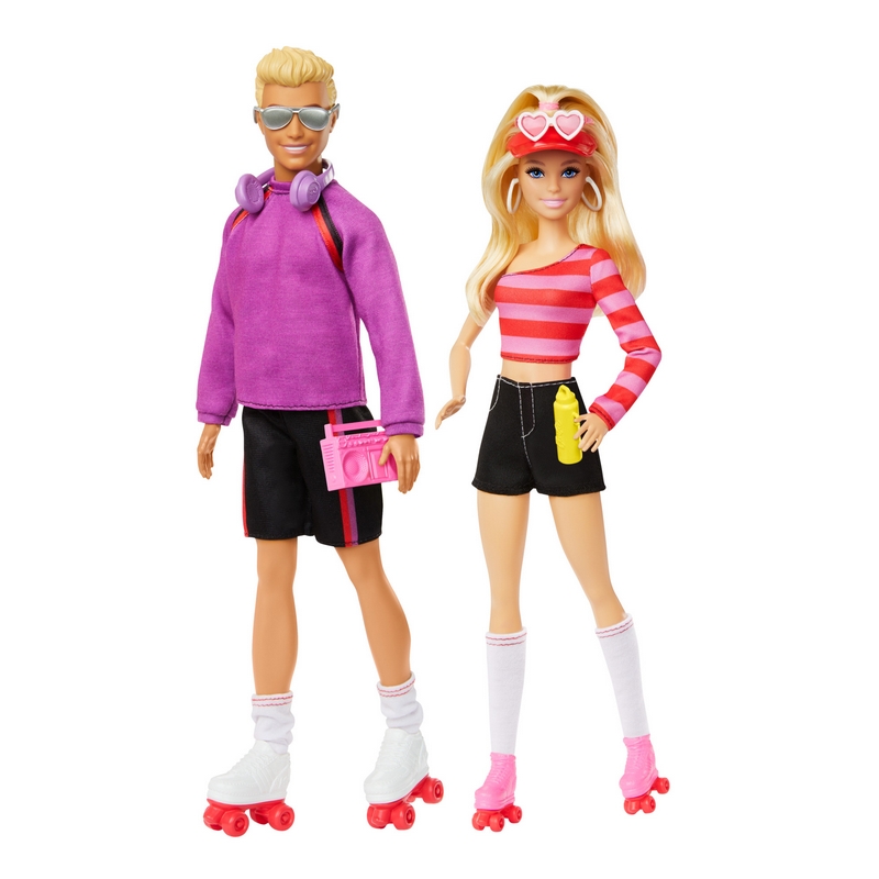 Barbie Fashionistas Barbie a Ken na kolieskových korčuliach k 65. výročiu HXK90