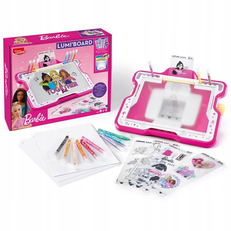Svetelná tabuľa MAPED LUMI BOARD Barbie