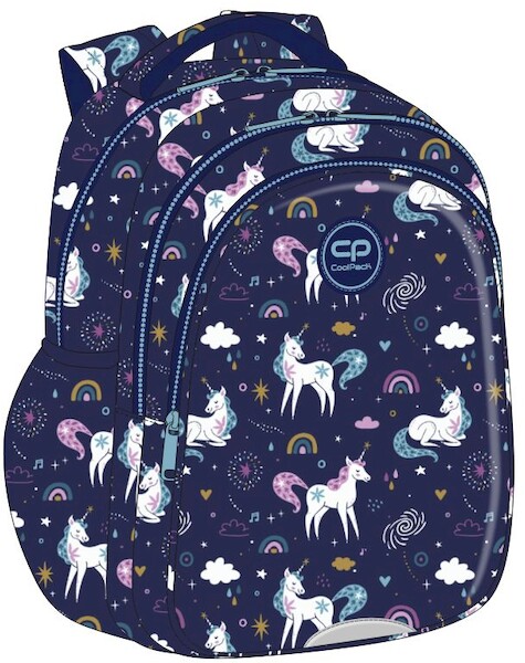 Školský batoh Jerry Unicorn Coolpack s organizérom a pohodlnými popruhmi