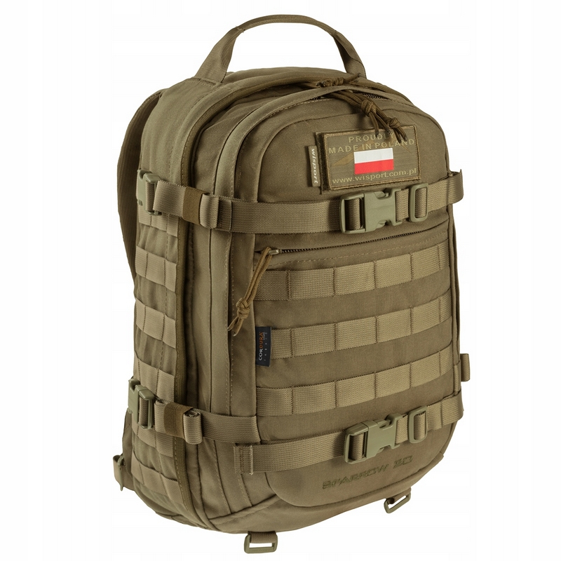Kompaktný vojensko-survivalový batoh Wisport Sparrow II 20 l - Coyote