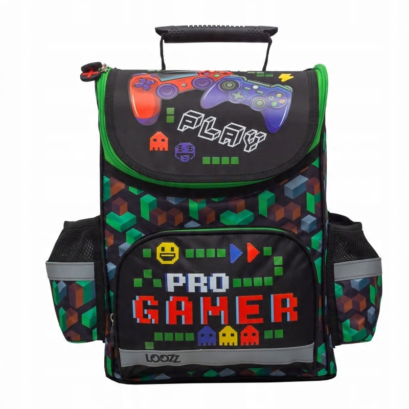 Školský batoh PREMIUM Gamepad, LOOZZ - s prémiovou ergonómiou a bezpečnosťou