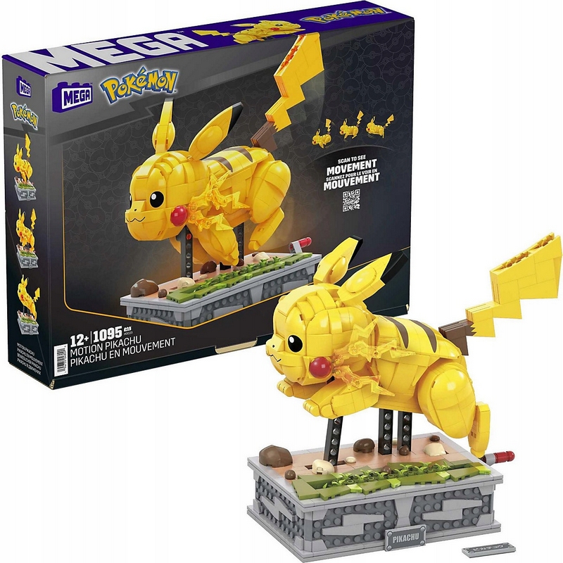 Mega Pokémon Pohyblivé bloky Pikachu 1095 ks HGC23