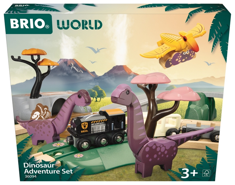 Brio 36094 Dobrodružná sada s dinosaurom