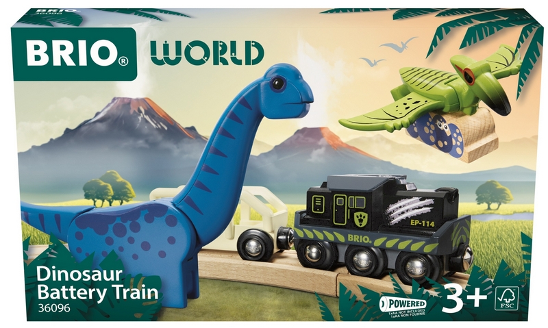 36096 Vláčik s dinosaurami na batérie