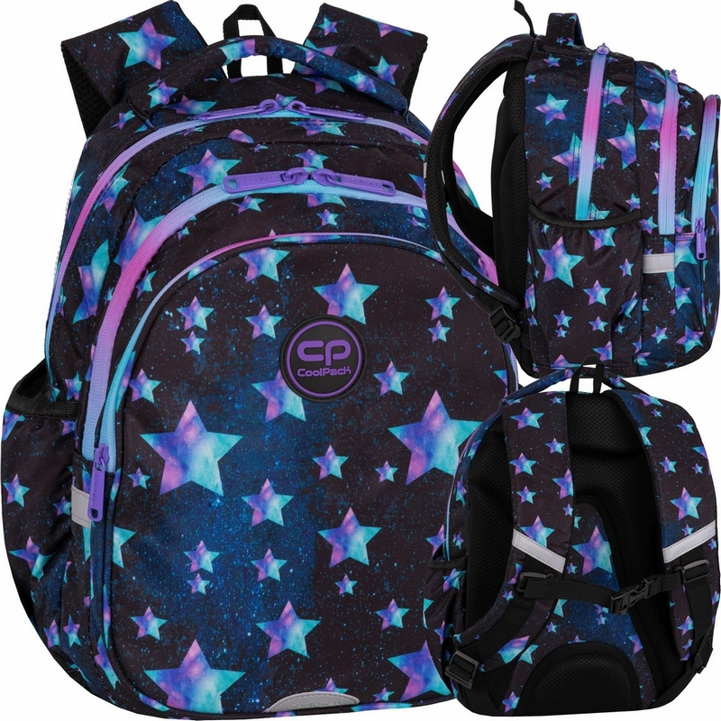 Mládežnícky školský batoh Coolpack Galaxy Night pre dievčatá