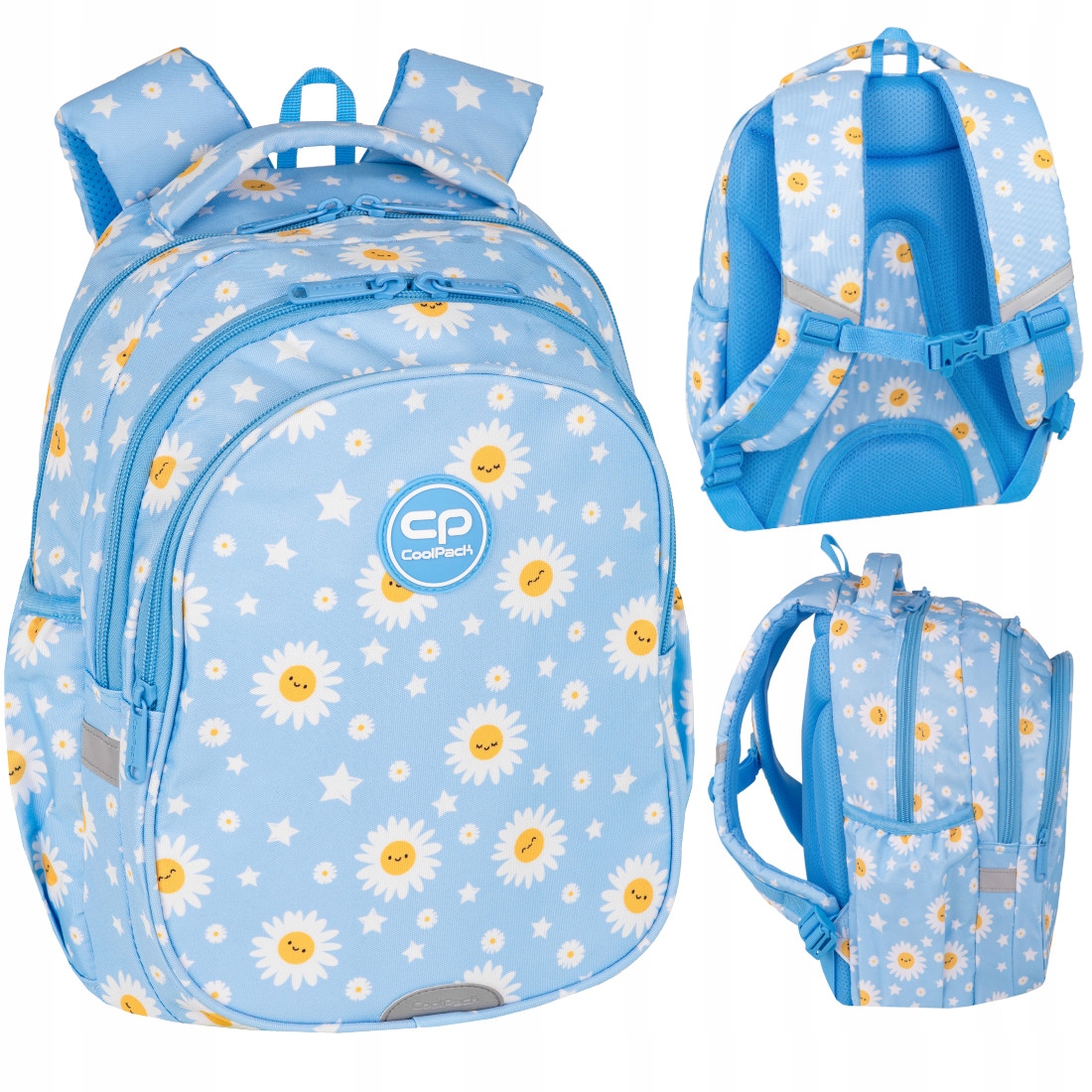 Školský batoh CoolPack Daisy Sun pre dievčatá 1-3 trieda - kvetinový vzor
