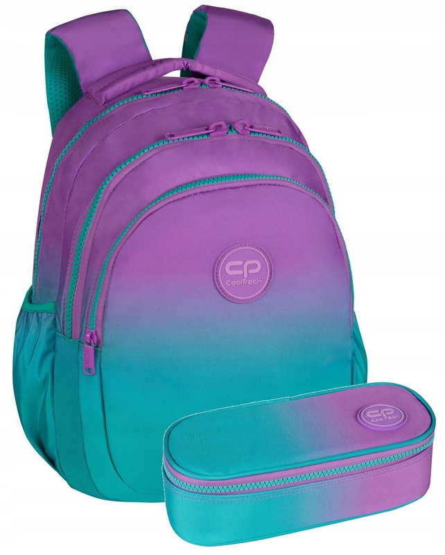 Batoh CoolPack Gradient Blueberry + Puzdro Campus pre školáčky