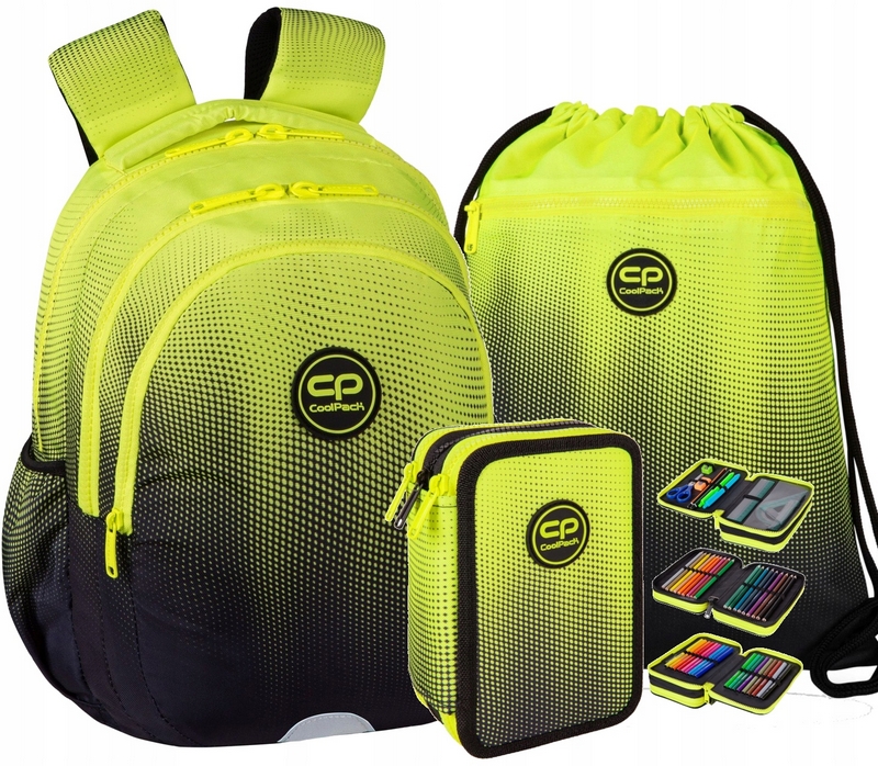 Školský Batoh CoolPack Jerry 1-4 trieda Gradient Lemon + Príslušenstvo