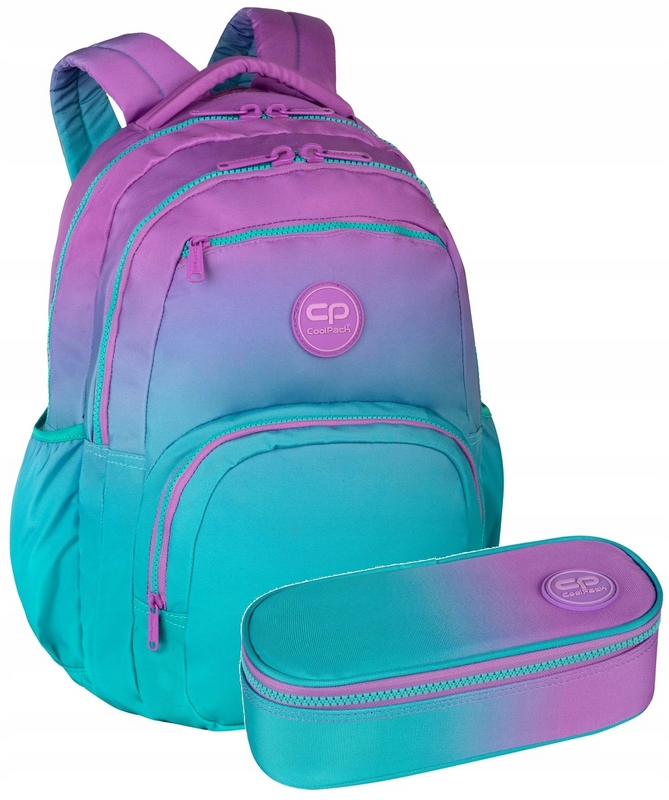 Štýlový školský batoh CoolPack Gradient Blue Blueberry pre 4.-8. triedu