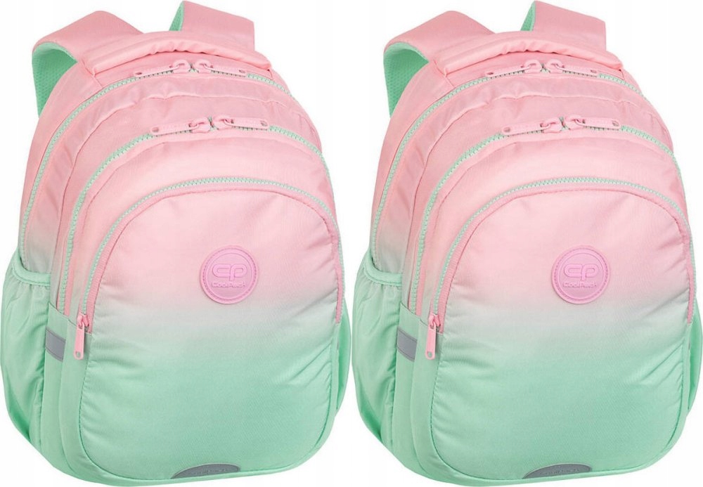 Školský batoh Coolpack Jerry Gradient Strawberry s 3 priehradkami