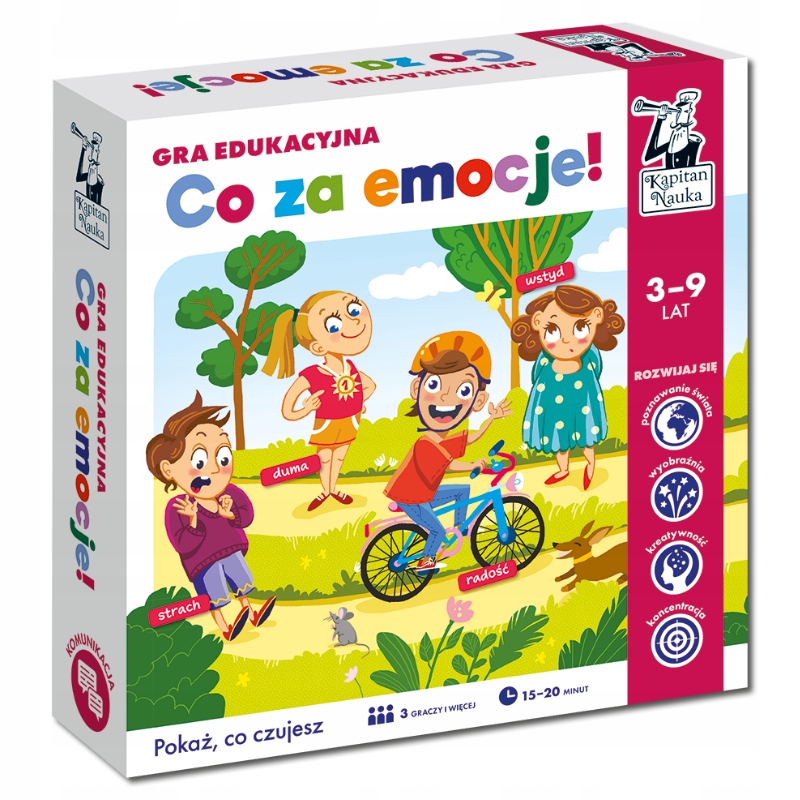 Spoločenská hra Aké emócie! Vzdelávací hra Kapitan Nauka