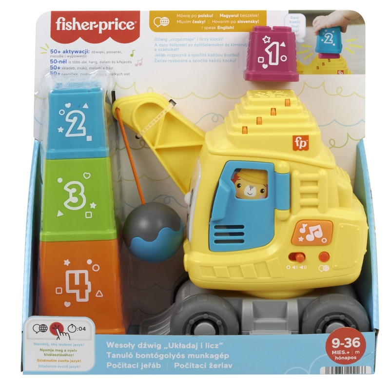 Žeriav FISHER-PRICE HAPPY "STACK AND COUNCIL" HWY64