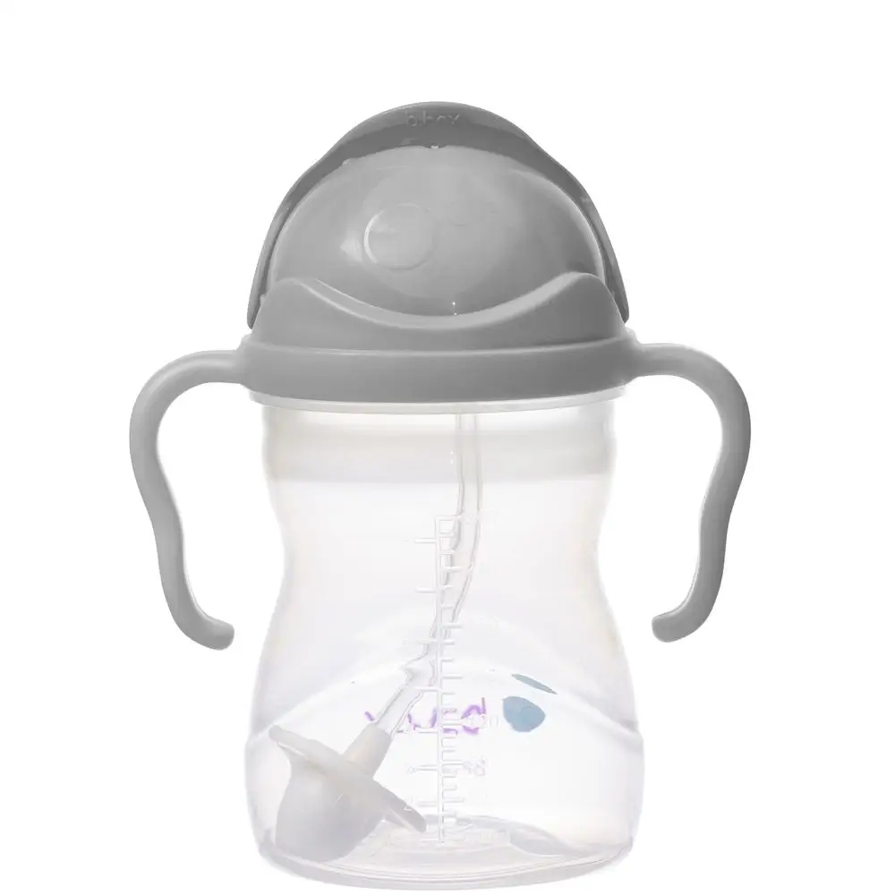 Fľaša B.box so slamkou, sivá, 240 ml