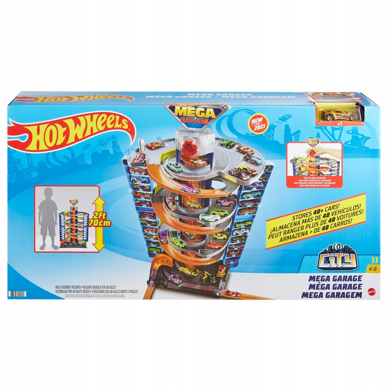 Parkovacia súprava Hot Wheels City Crazy Mega Garage 4+ GTT95