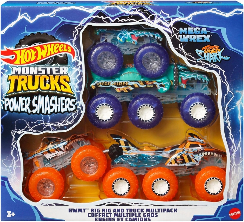 Viacbalenie vozidiel Hot Wheels Monster Truck Power Mashers HYJ29