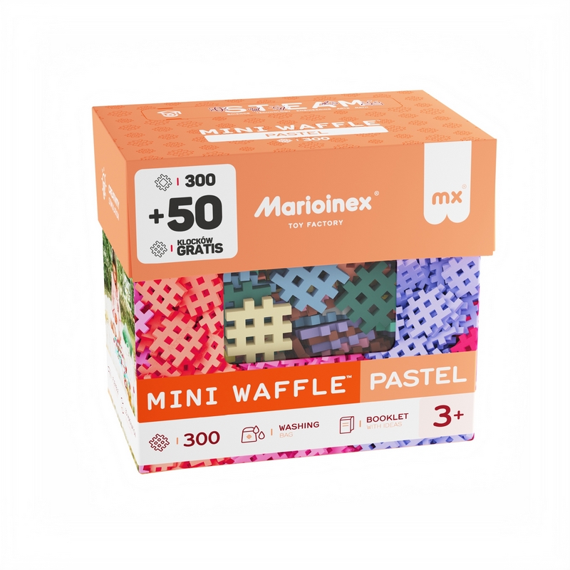 Mini vafle pastelové 300+50: