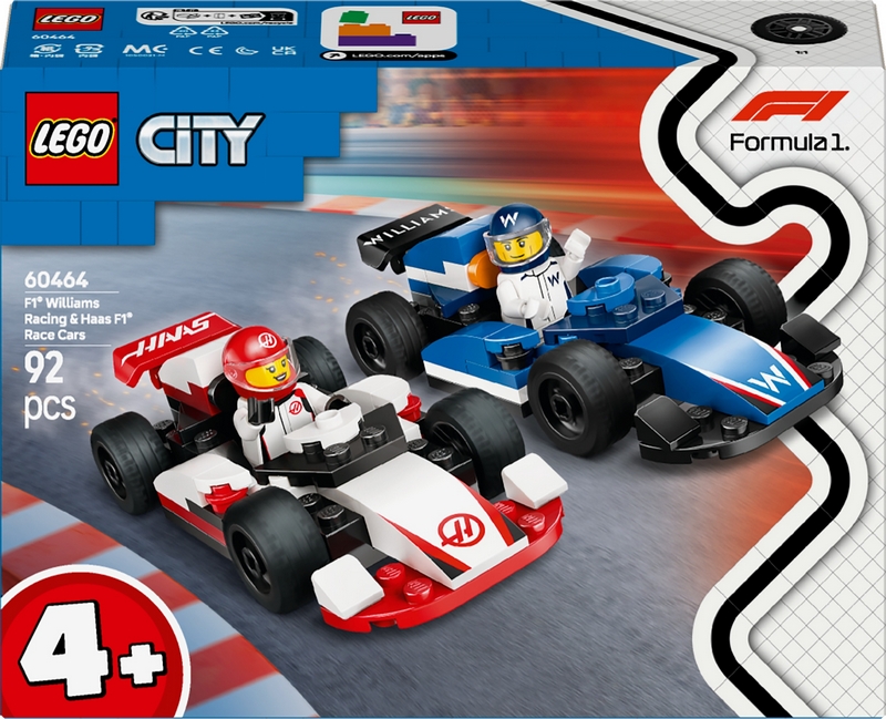 LEGO City 60464 City 60464 Pretekárske autá Williams Racing a Haas F1 F1