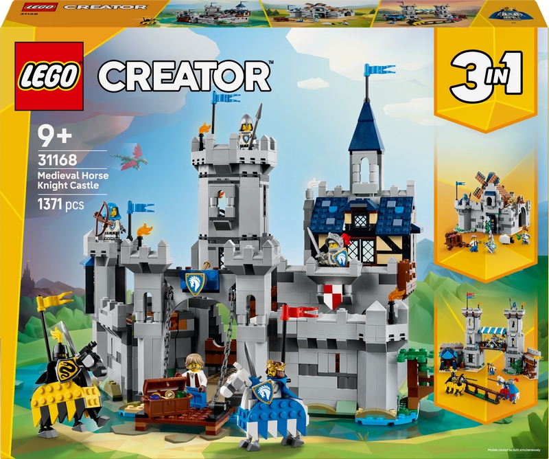 LEGO Creator Expert 31168 Creator 3v1 31168 Stredoveký hrad a rytieri na koňoch
