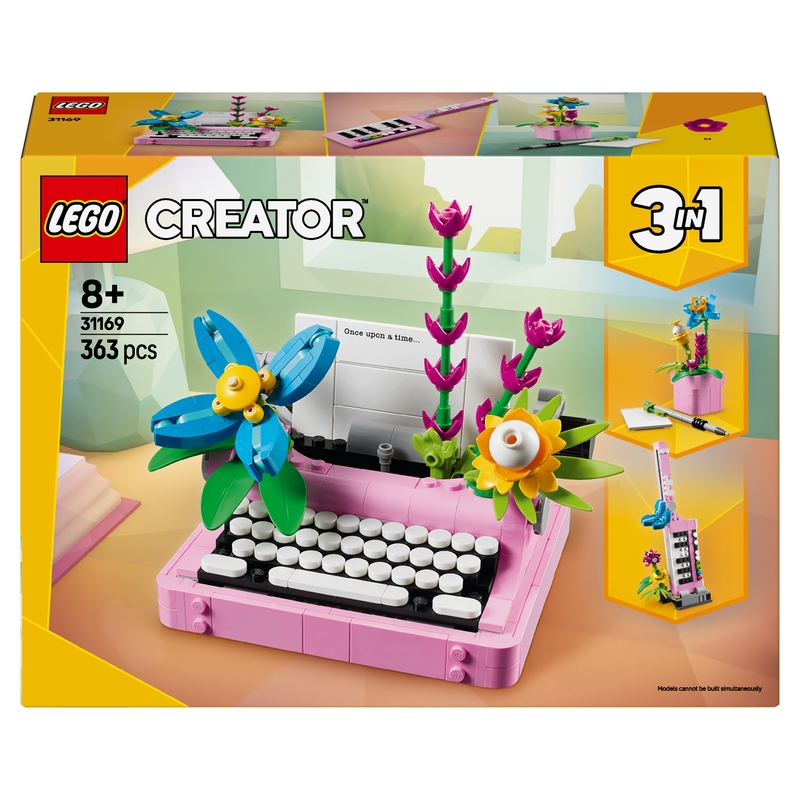LEGO Creator 3v1 31169 Písací stroj s kvetmi
