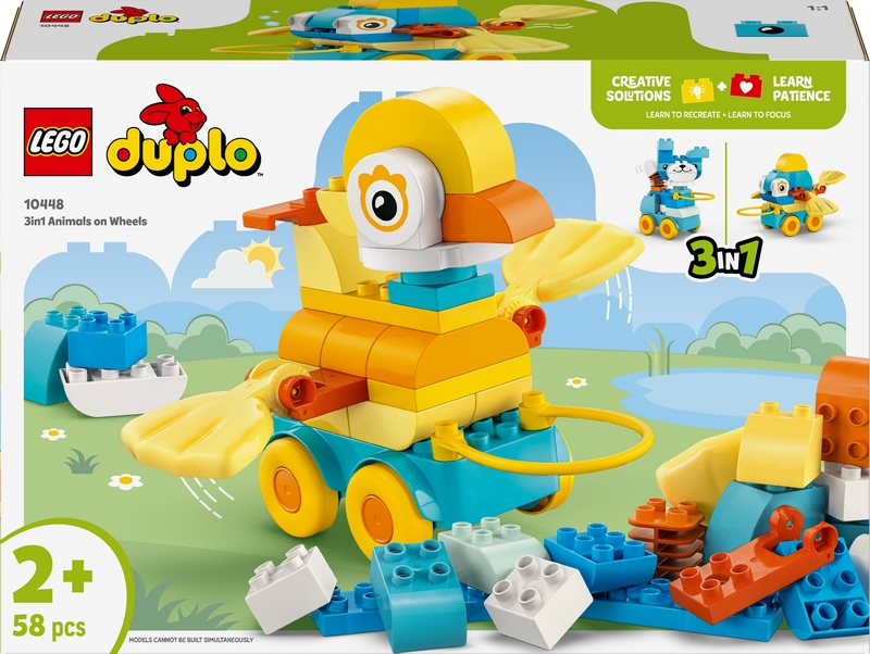 LEGO DUPLO 10448 3 v 1: Zvieratká na kolesách