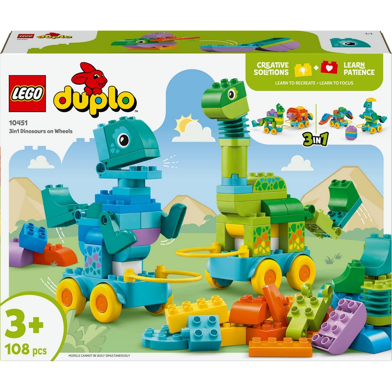 LEGO DUPLO 10451 3 v 1: Dinosaury na kolieskach