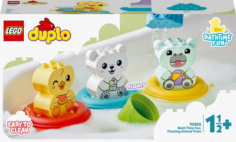 LEGO Duplo 10965 Zábava pri kúpaní: Plávajúci zvierací vláčik