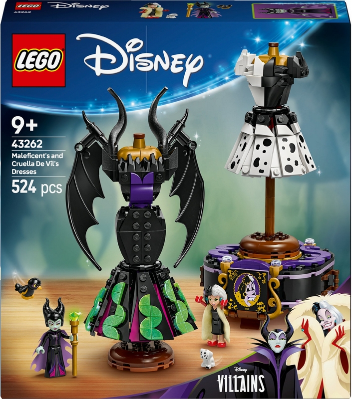 Sukňa LEGO Disney 43262 Malice a Cruella De Vil