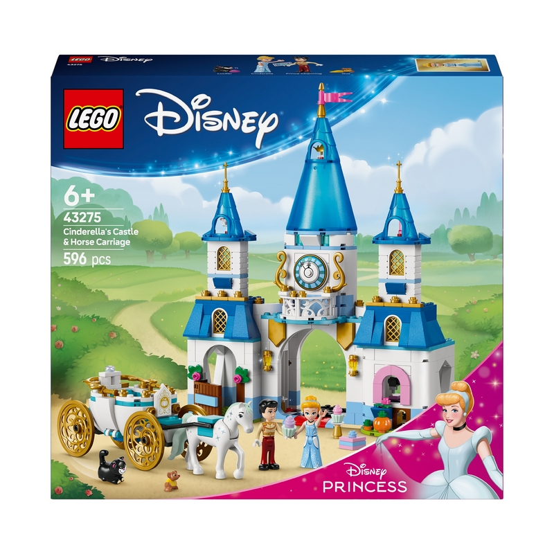 LEGO Disney 43275 Disney Princess 43275 Popoluškin hrad a konský koč