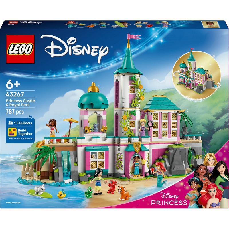 LEGO DISNEY 43267 PRINCEZNÝ HRAD A KRÁĽOVSKÍ MAZNÁČICI