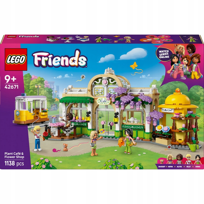 LEGO Friends 42671 Kaviareň a kvetinárstvo Friends 42671 plné rastlín