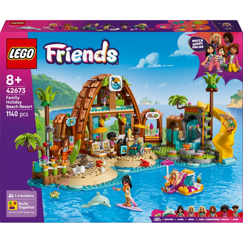 LEGO Friends 42673 Priatelia 42673 Rodinná dovolenka na pláži