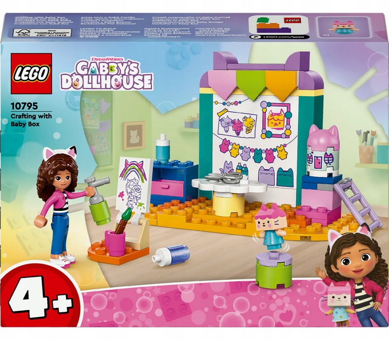 LEGO GABIIN MAČACÍ DOMČEK 4+ KARTONOVÉ VÝTVARNÉ STAVBY 10795