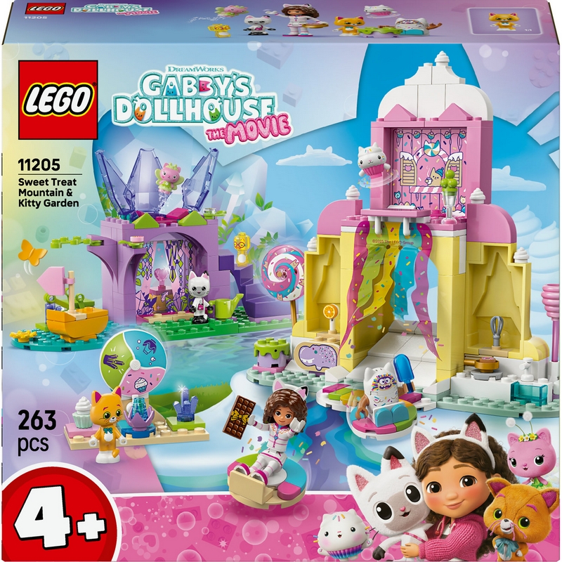 LEGO GABBYIN DOMČEK PRE BÁBIKY 11205 – Sladká hora a Mačička záhrada