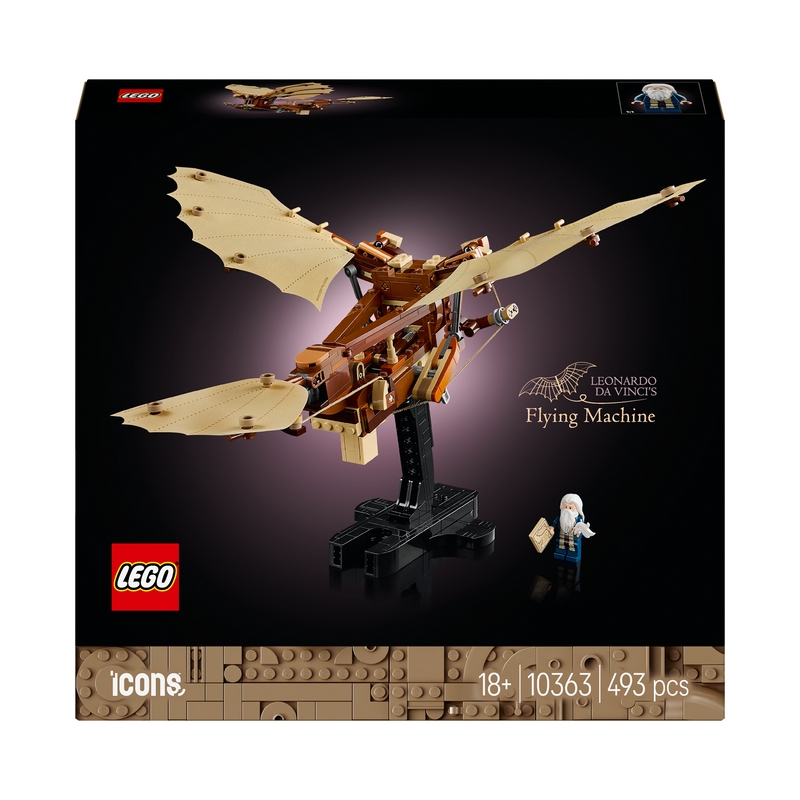 LEGO ICONS 10363 Lietajúci stroj Leonarda da Vinciho