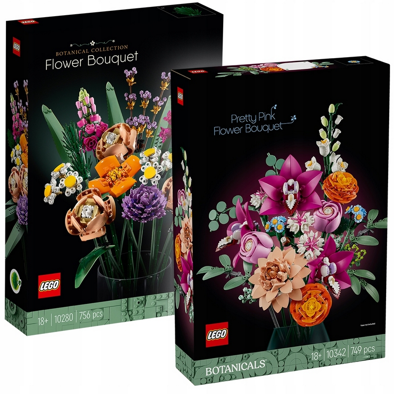 LEGO Botanicals 10342 Krásna kytica ružových kvetov
