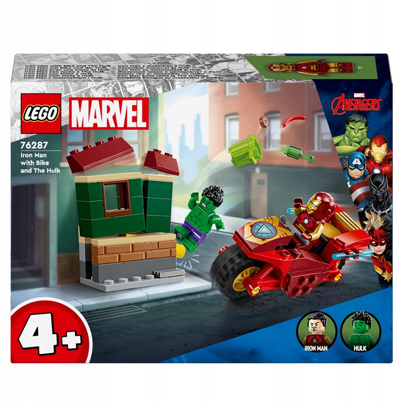 LEGO Super Heroes 76287 Marvel 76287 Iron Man s prievozníkom a Hulkom