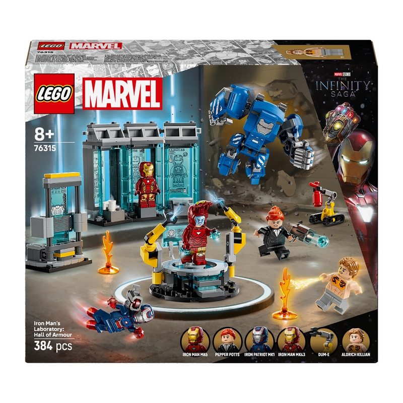 LEGO Super Heroes 76315 Marvel 76315 Iron Man a jeho laboratórium: Sieň brnení