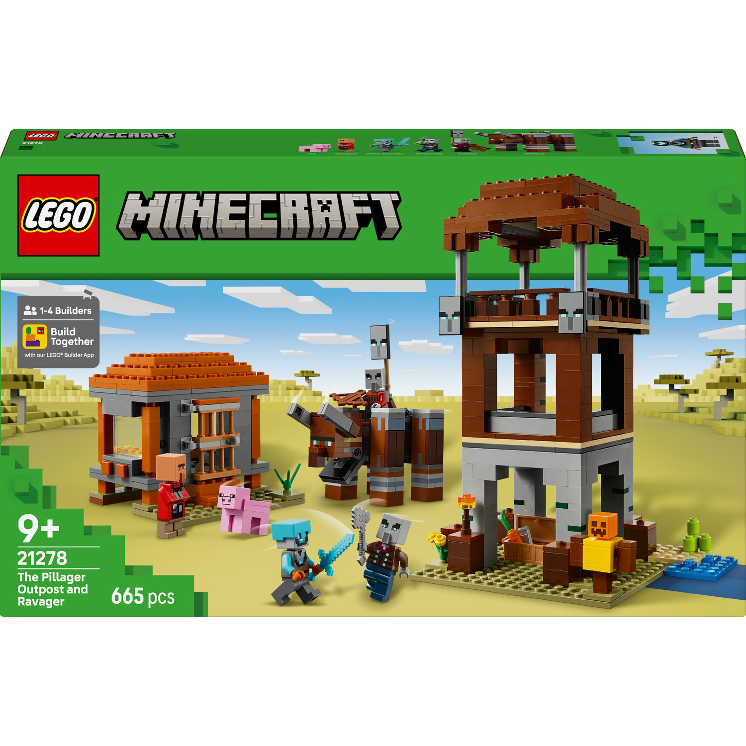 LEGO Minecraft 21278 LEGO Minecraft 21278 Základňa a torpédoborec Marauderov