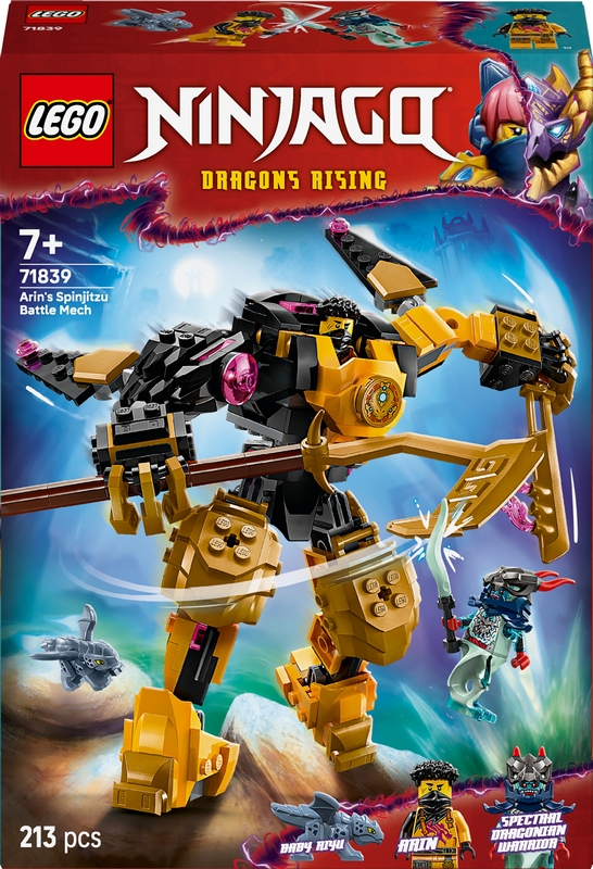 LEGO NINJAGO 71839 Arin a bojový robot Spinjitzu 71839