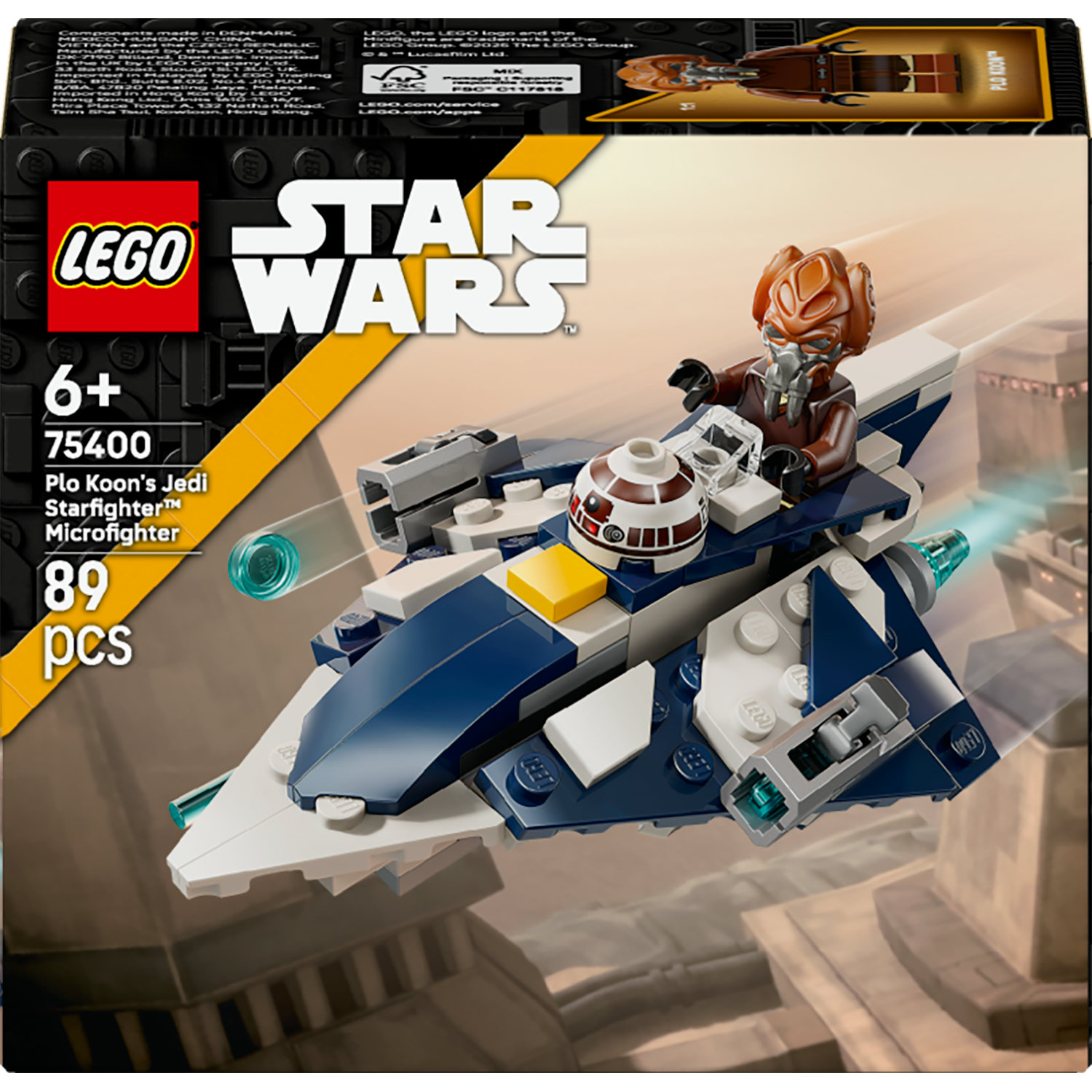 LEGO Star Wars 75400 Star Wars 75400 Plo Koon a jeho mikrostíhačka Jedi