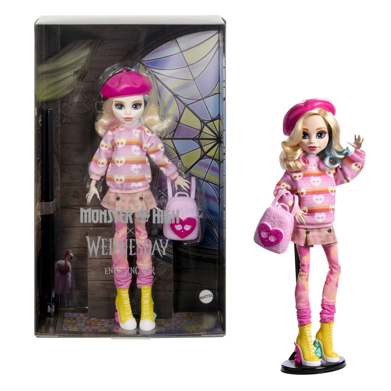 Bábika MONSTER HIGH X Wednesday Enid Sinclair HXJ05