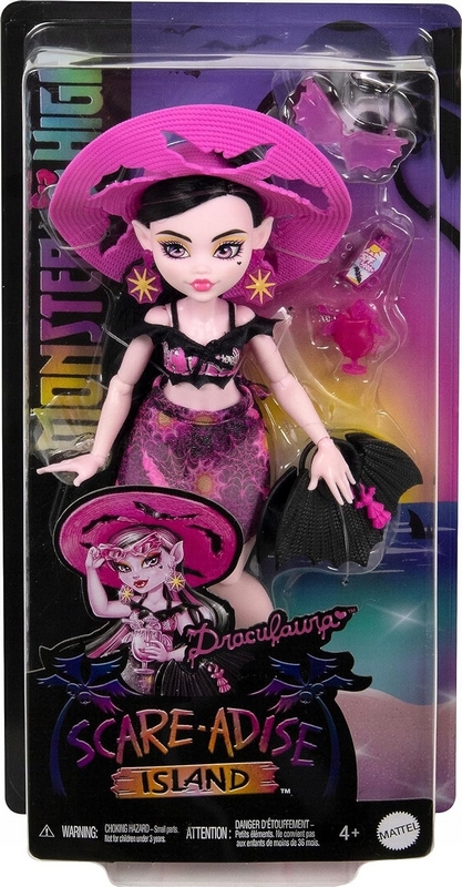 Mattel Monster High Bábika Draculaura z ostrova Scare-adise 29 cm